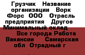 Грузчик › Название организации ­ Ворк Форс, ООО › Отрасль предприятия ­ Другое › Минимальный оклад ­ 24 000 - Все города Работа » Вакансии   . Самарская обл.,Отрадный г.